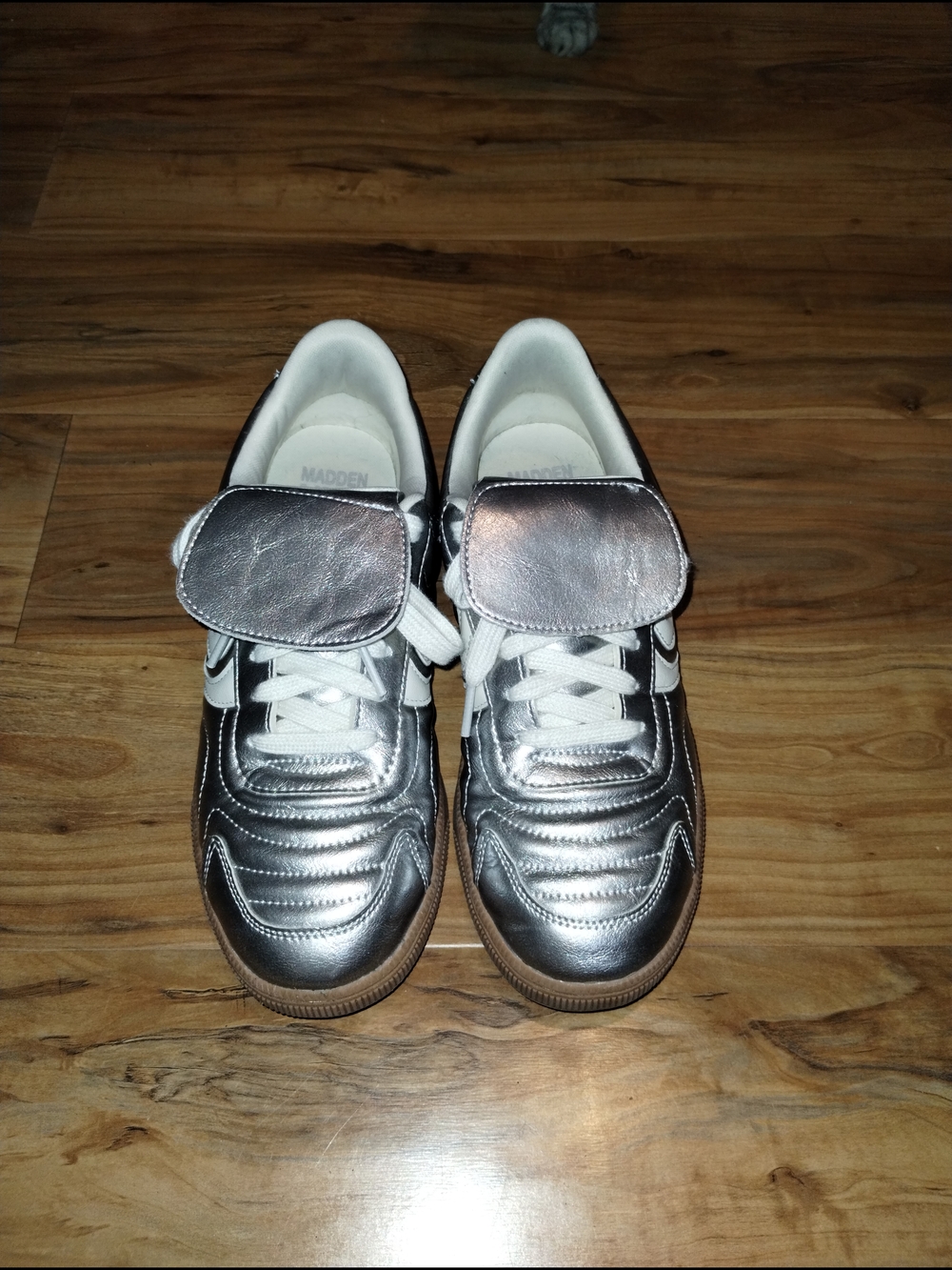 Women's Madden NYC Silver Sneakers